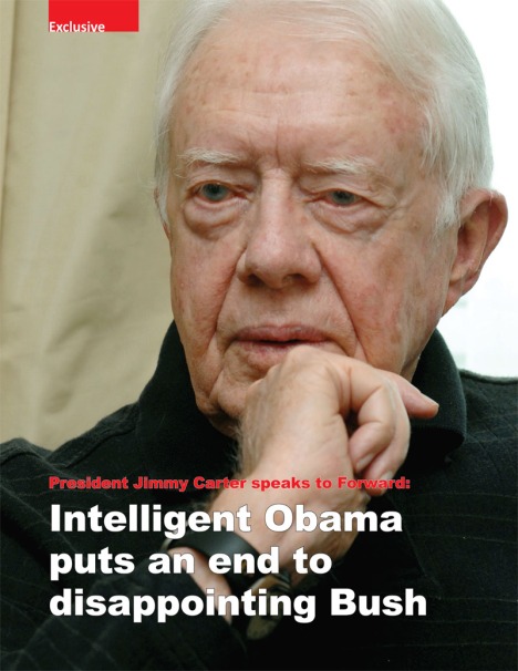 Jimmy Carter speaks to Syrian media outlet, Forwrad Magazine (1)